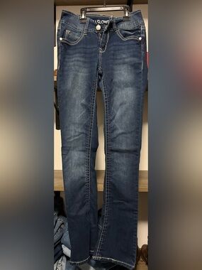Wallflower Dark Blue Boot-Cut Jeans